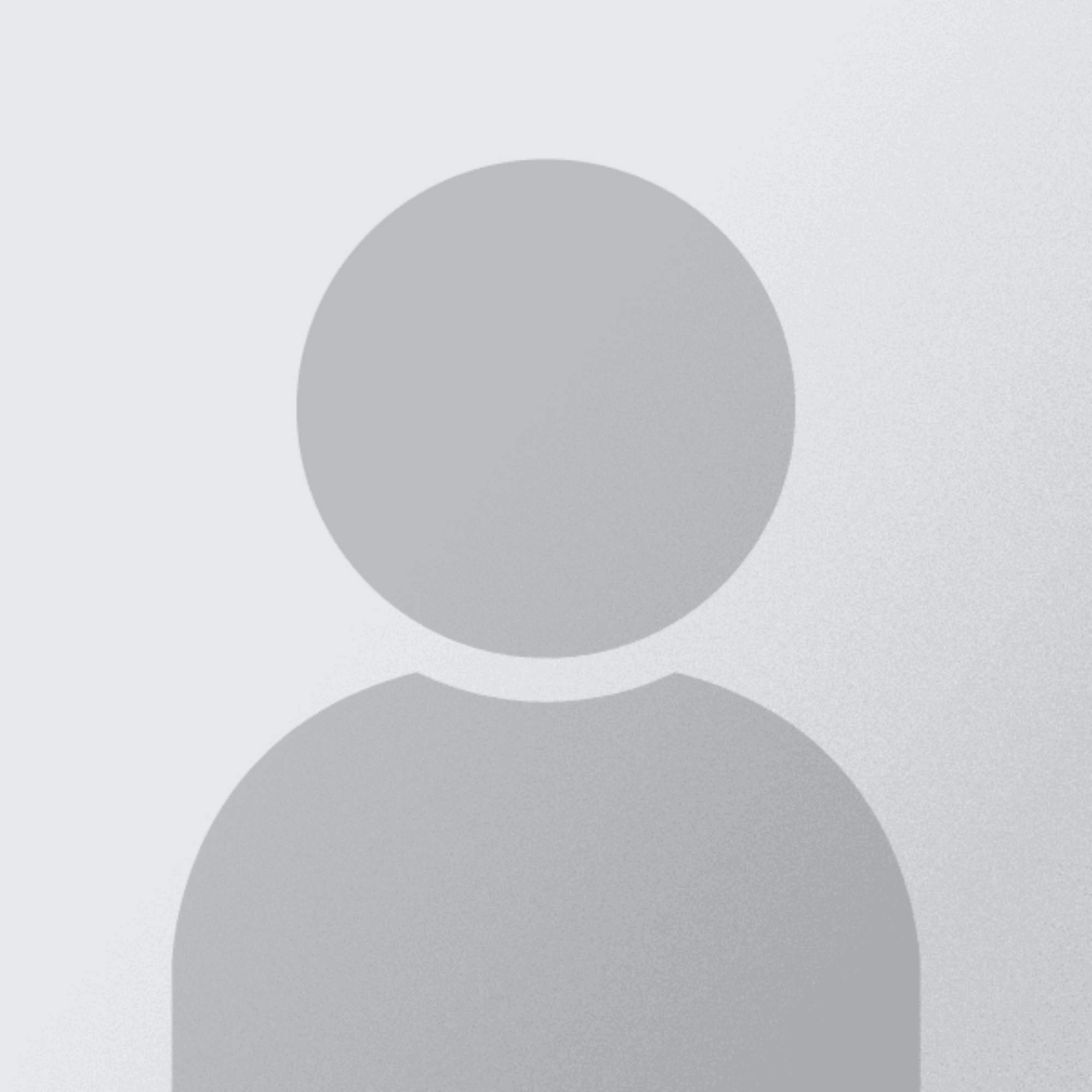 Default avatar silhouette on gray background